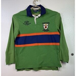 Vtg Polo Ralph Lauren Rugby Custom Fit Mens Sz L Snow Beach Crest Stadium Sports